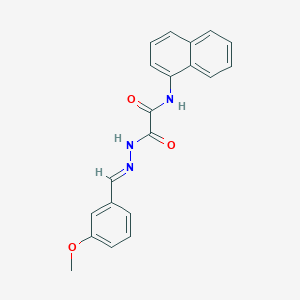 2-(2-(3-Methoxybenzylidene)hydrazino)-N-(1-naphthyl)-2-oxoacetamide