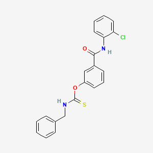 O-{3-[(2-chlorophenyl)carbamoyl]phenyl} benzylcarbamothioate