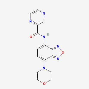 N~2~-(7-morpholino-2,1,3-benzoxadiazol-4-yl)-2-pyrazinecarboxamide