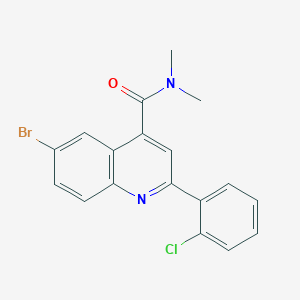 6-bromo-2-(2-chlorophenyl)-N,N-dimethylquinoline-4-carboxamide