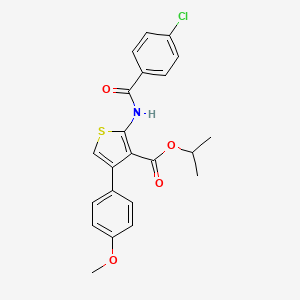 Propan-2-yl 2-{[(4-chlorophenyl)carbonyl]amino}-4-(4-methoxyphenyl)thiophene-3-carboxylate