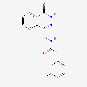 molecular formula C18H17N3O2 B11118320 N-((4-oxo-3,4-dihydrophthalazin-1-yl)methyl)-2-(m-tolyl)acetamide 