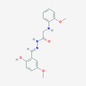 N'-[(E)-(2-Hydroxy-5-methoxyphenyl)methylidene]-2-[(2-methoxyphenyl)amino]acetohydrazide