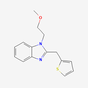 1-(2-methoxyethyl)-2-(thiophen-2-ylmethyl)-1H-benzimidazole