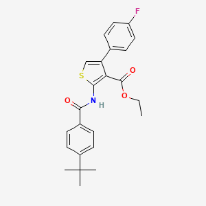 Ethyl 2-{[(4-tert-butylphenyl)carbonyl]amino}-4-(4-fluorophenyl)thiophene-3-carboxylate