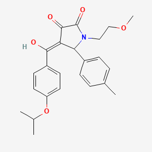 3-hydroxy-1-(2-methoxyethyl)-5-(4-methylphenyl)-4-{[4-(propan-2-yloxy)phenyl]carbonyl}-1,5-dihydro-2H-pyrrol-2-one