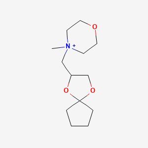 4-(1,4-Dioxaspiro[4.4]non-2-ylmethyl)-4-methylmorpholin-4-ium