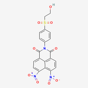 2-{4-[(2-hydroxyethyl)sulfonyl]phenyl}-6,7-dinitro-1H-benzo[de]isoquinoline-1,3(2H)-dione