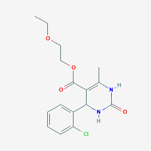 2-Ethoxyethyl 4-(2-chlorophenyl)-6-methyl-2-oxo-1,2,3,4-tetrahydropyrimidine-5-carboxylate