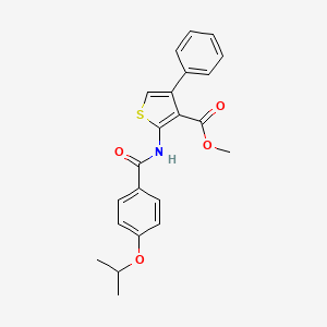 Methyl 4-phenyl-2-({[4-(propan-2-yloxy)phenyl]carbonyl}amino)thiophene-3-carboxylate