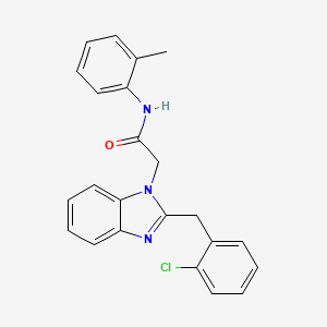 2-[2-(2-chlorobenzyl)-1H-benzimidazol-1-yl]-N-(2-methylphenyl)acetamide