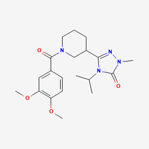 3-(1-(3,4-dimethoxybenzoyl)piperidin-3-yl)-4-isopropyl-1-methyl-1H-1,2,4-triazol-5(4H)-one