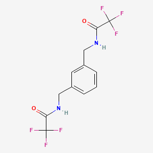 molecular formula C12H10F6N2O2 B11118500 1,3-Bis((trifluoroacetamido)methyl)benzene 