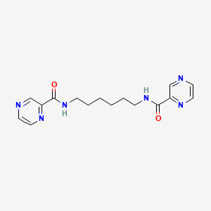 Pyrazinecarboxamide, N,N'-1,6-hexanediylbis-