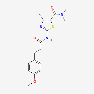 2-{[3-(4-methoxyphenyl)propanoyl]amino}-N,N,4-trimethyl-1,3-thiazole-5-carboxamide