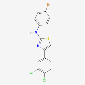 N-(4-bromophenyl)-4-(3,4-dichlorophenyl)-1,3-thiazol-2-amine