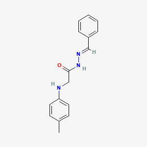 molecular formula C16H17N3O B11118559 N'-Benzylidene-2-(4-toluidino)acetohydrazide 