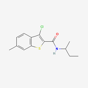 N-(butan-2-yl)-3-chloro-6-methyl-1-benzothiophene-2-carboxamide