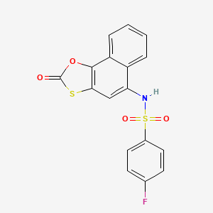 4-fluoro-N-(2-oxonaphtho[2,1-d][1,3]oxathiol-5-yl)benzenesulfonamide