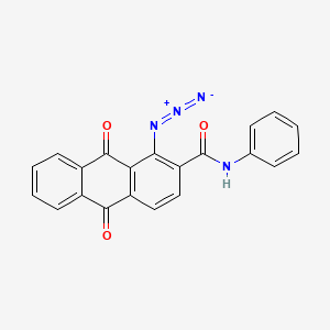 molecular formula C21H12N4O3 B11118568 1-azido-9,10-dioxo-N-phenyl-9,10-dihydroanthracene-2-carboxamide CAS No. 80685-50-3