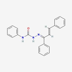 molecular formula C22H19N3O B11118620 (2Z)-2-[(2E)-1,3-diphenylprop-2-en-1-ylidene]-N-phenylhydrazinecarboxamide 