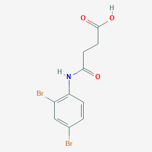 molecular formula C10H9Br2NO3 B11118630 3-[(2,4-dibromophenyl)carbamoyl]propanoic Acid 