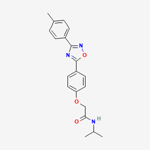 2-{4-[3-(4-methylphenyl)-1,2,4-oxadiazol-5-yl]phenoxy}-N-(propan-2-yl)acetamide