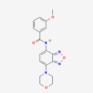 3-methoxy-N-[7-(morpholin-4-yl)-2,1,3-benzoxadiazol-4-yl]benzamide