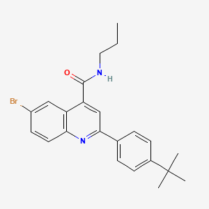 6-bromo-2-(4-tert-butylphenyl)-N-propylquinoline-4-carboxamide