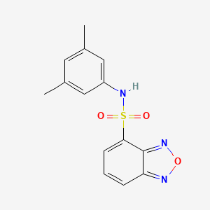 molecular formula C14H13N3O3S B11118641 N-(3,5-dimethylphenyl)-2,1,3-benzoxadiazole-4-sulfonamide 