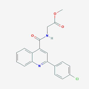 methyl N-{[2-(4-chlorophenyl)quinolin-4-yl]carbonyl}glycinate