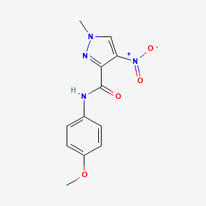 Pyrazole-3-carboxamide, N-(4-methoxyphenyl)-1-methyl-4-nitro-