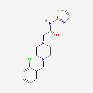 2-[4-(2-chlorobenzyl)piperazin-1-yl]-N-(1,3-thiazol-2-yl)acetamide