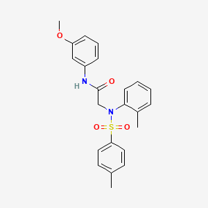 N-(3-Methoxyphenyl)-2-{2-methyl[(4-methylphenyl)sulfonyl]anilino}acetamide