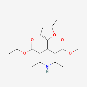 Ethyl methyl 2,6-dimethyl-4-(5-methylfuran-2-yl)-1,4-dihydropyridine-3,5-dicarboxylate