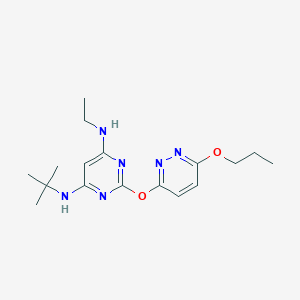 N-tert-butyl-N'-ethyl-2-[(6-propoxypyridazin-3-yl)oxy]pyrimidine-4,6-diamine