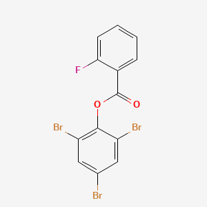 molecular formula C13H6Br3FO2 B11118762 2,4,6-Tribromophenyl 2-fluorobenzoate 