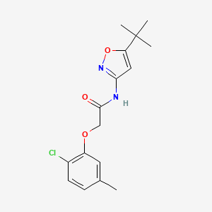 N-(5-tert-butyl-1,2-oxazol-3-yl)-2-(2-chloro-5-methylphenoxy)acetamide