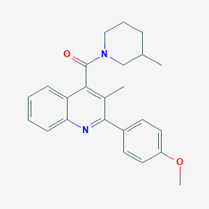 [2-(4-Methoxyphenyl)-3-methylquinolin-4-yl](3-methylpiperidin-1-yl)methanone