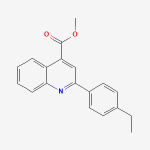 molecular formula C19H17NO2 B11118798 Methyl 2-(4-ethylphenyl)quinoline-4-carboxylate 