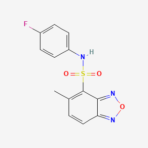 N-(4-fluorophenyl)-5-methyl-2,1,3-benzoxadiazole-4-sulfonamide