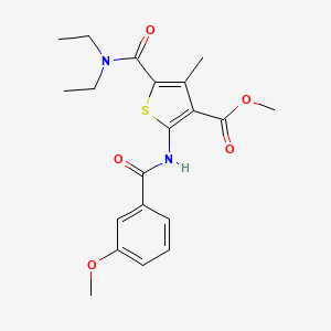 Methyl 5-(diethylcarbamoyl)-2-{[(3-methoxyphenyl)carbonyl]amino}-4-methylthiophene-3-carboxylate