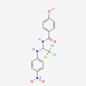 4-methoxy-N-{2,2,2-trichloro-1-[(4-nitrophenyl)amino]ethyl}benzamide