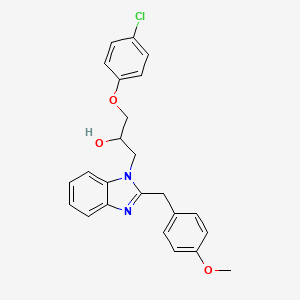 1-(4-chlorophenoxy)-3-[2-(4-methoxybenzyl)-1H-benzimidazol-1-yl]propan-2-ol