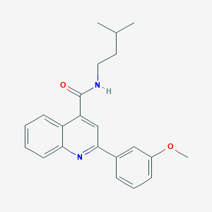 2-(3-methoxyphenyl)-N-(3-methylbutyl)quinoline-4-carboxamide