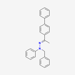 (2E)-1-benzyl-2-[1-(biphenyl-4-yl)ethylidene]-1-phenylhydrazine