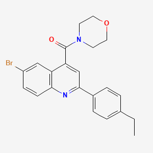 [6-Bromo-2-(4-ethylphenyl)quinolin-4-yl](morpholin-4-yl)methanone