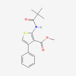 Methyl 2-[(2,2-dimethylpropanoyl)amino]-4-phenylthiophene-3-carboxylate