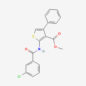 Methyl 2-{[(3-chlorophenyl)carbonyl]amino}-4-phenylthiophene-3-carboxylate