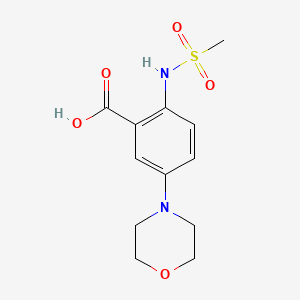 2-[(Methylsulfonyl)amino]-5-morpholinobenzoic acid